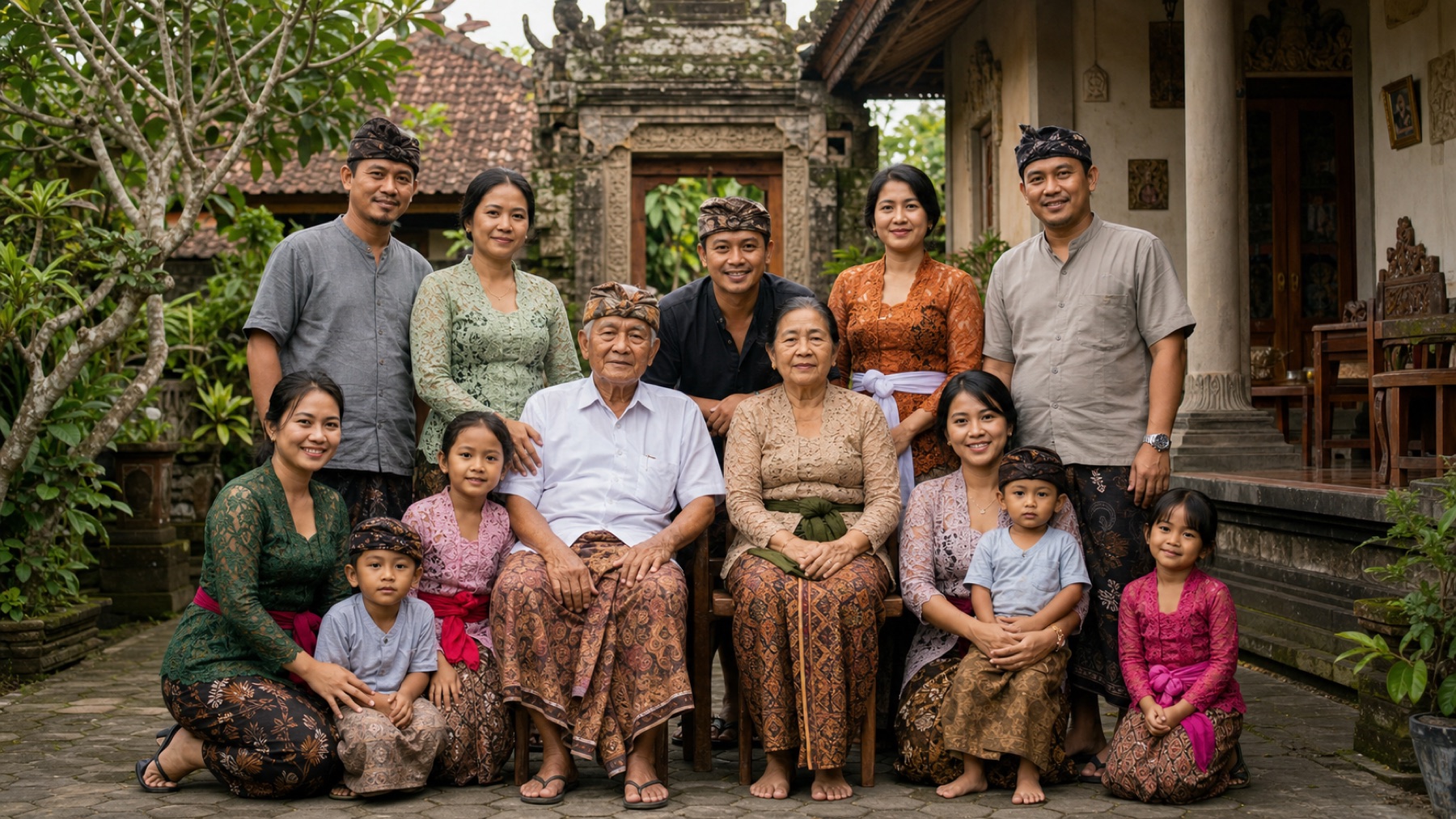 AI photography reference for the future complete Suparsa family portrait